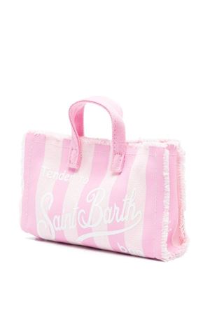 Pouch per smartphone in stile borsa tote bianco e rosa SAINT BARTH KIDS | PHONE00102691L